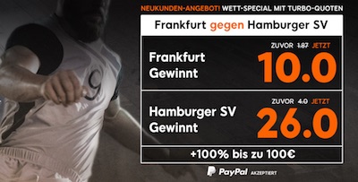 888sport verbessert die Quoten für Frankfurt-HSV