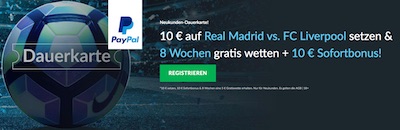 BetVictor Dauerkarte zur Real gegen Liverpool