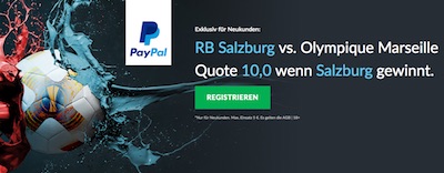 BetVictor: Quote 10.0 auf Salzburg-Marseille