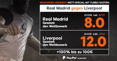 888sport enhanced odds zu Real-Liverpool