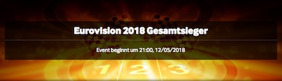 Eurovision 2018 Wetten bei Betway