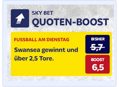 SkyBet Boost zu Swansea - Southampton