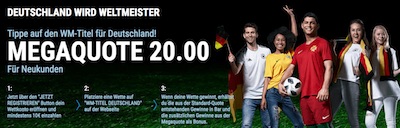 Sportingbet Quoten Aktion auf deutschen WM-Titel