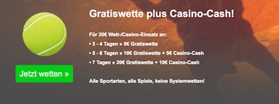 Die Aufschlag Challenge von Tipico