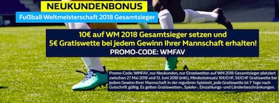 William Hill Weltmeister Freebet Promo