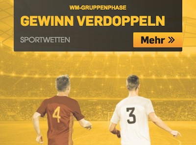 WM-Gruppenphase: Verdopple bei Betfair deinen Gewinn