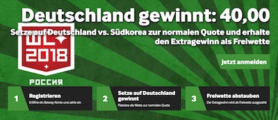 Betway Boost auf Deutschland besiegt Südkorea