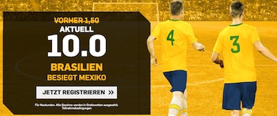 Quotenboost Brasilien WM Betfair