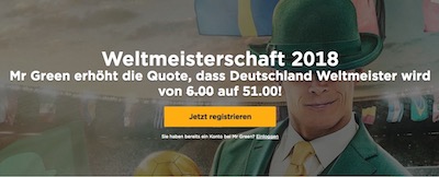 Deutschland Weltmeisterschaft Bonus Mr Green