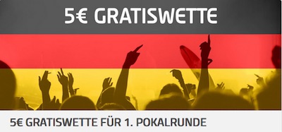 Tipico: 5€ Guthaben für die 1. DFB-Pokal Runde holen