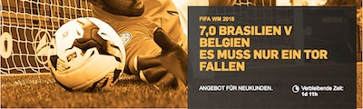 Brasilien gegen Belgien Quotenboost Promotion