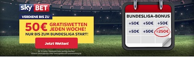 Skybet Gratiswetten-Promotion zur Bundesliga