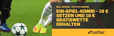 Betfair Real Madrid Atletico marid bonus