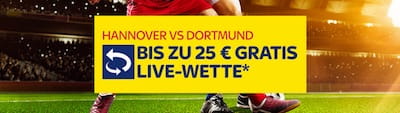 SkyBet Live Wetten Aktion zu Hannover vs. BVB