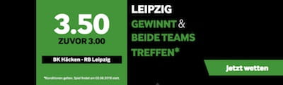 Betway: Verbesserte Quoten bei Leipzig-Spiel
