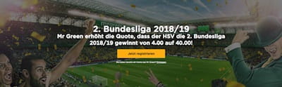 MrGreen: Meister Quote 40.0 auf den HSV