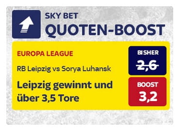 SkyBet Quotenboost zum EL Spiel von RB Leipzig