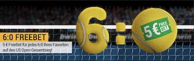 Bwin Freebet Promotion zu den US Open