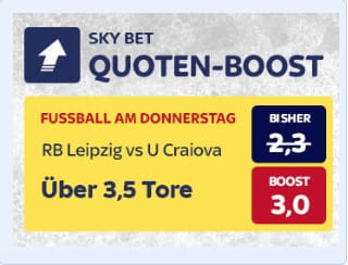 Leipzig gegen Craiova Quotenboost bei Skybet
