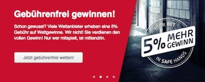 Keine Wettsteuer bei Tipico