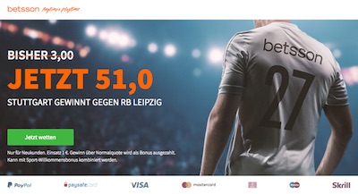 Quote 51.0 auf VfB besiegt Leipzig