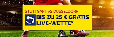 Sky Bet Live Gratiswetten Aktion zu VfB vs. Fortuna