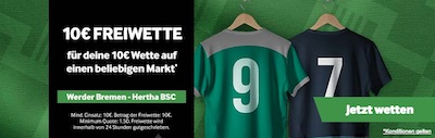 Werder Bremen gegen Hertha BSC Freebet Promo
