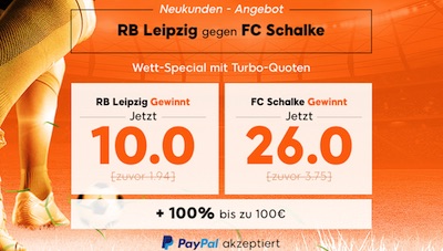 888sport hat die besten Quoten Leipzig-Schalke