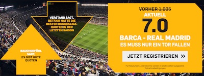 Betfair Boost zum Clasico Barcelona vs Real