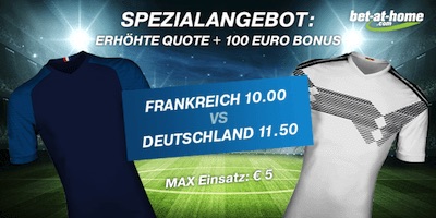bet at home Quoten Hammer zu Frankreich vs Deutschland