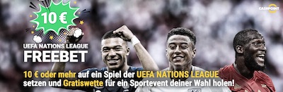 Cashpoint Freiwetten Promotion zur Nations League