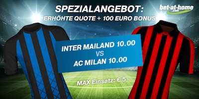 Inter Mailand - AC Milan Quotenboost bei Bet-at-home