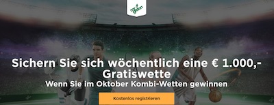 Mr. Green Kombiwetten-Promotion Monat Oktober