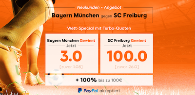 888sport Quotenboost Bayern Freiburg