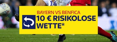 Sky Bet: Risikofreie Wette zu Bayern-Benfica
