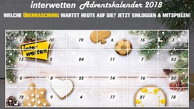 Weihnachtskalender Interwetten 2018
