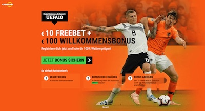 Cashpoint Guthaben ohne Einzahlung zur Nations League