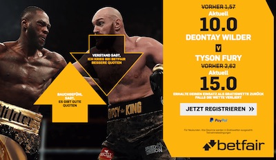 Bei Betfair mit Top-Quoten auf Wilder-Fury wetten