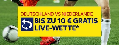 GER vs NED: 10€ Guthaben von SkyBet kassieren