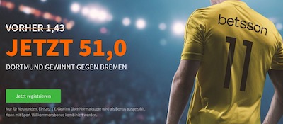 Quotenboost betsson bvb