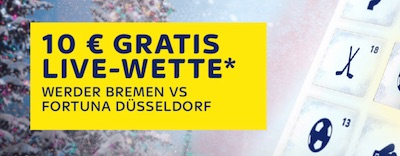Werder-Fortuna: SkyBet schenkt dir eine Livewette im Wert von bis zu 10€