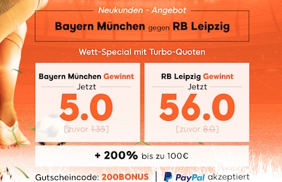 Bayern gegen Leipzig Quitenboost bei 888sport