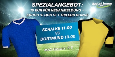 Schalke gegen BVB Quotenboost bei Bet-at-Home