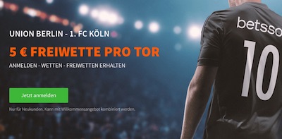 Union Berlin-Köln: Tor-Promo von Betsson