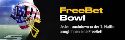 Super Bowl: Bei Bwin gibt's für jeden Touchdown in der 1. Halbzeit eine Freebet