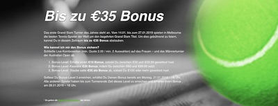 Australian Open: Bis zu 35€ extra bei mobilebet verdienen