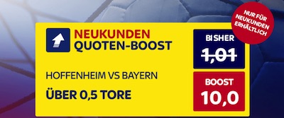 Hoffenheim-Bayern: SkyBet mit tollen Neukunden-Quotenboost
