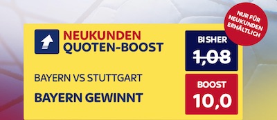 Bayern vs. Stuttgart Quotenboost bei Skybet