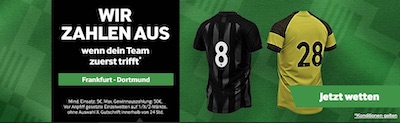 Eintracht Frankfurt vs. BVB Promo bei Betway