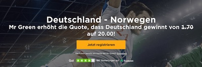 GER-NOR: Mr. Green erhöht die Quote zum Semifinale der Handall-WM